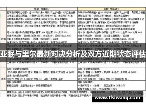 亚眠与里尔最新对决分析及双方近期状态评估